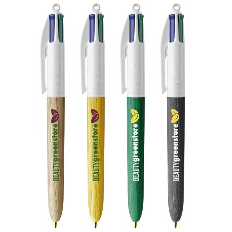 BIC® 4 Couleurs Wood Style