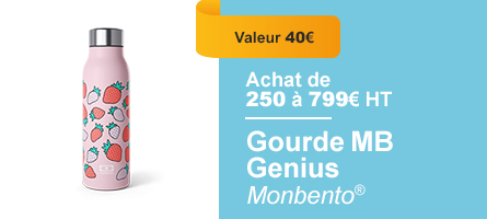 Gourde publicitaire intelligente avec affichage température