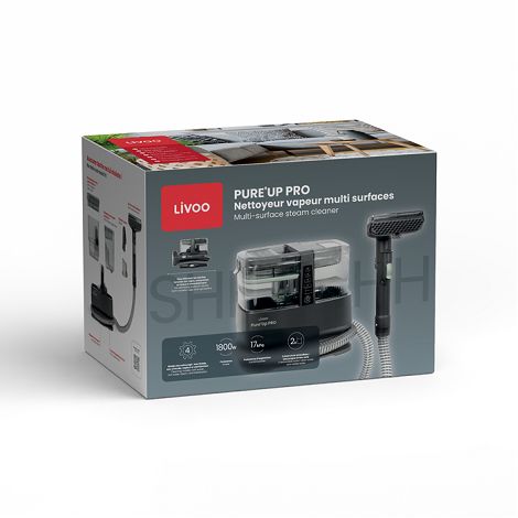 PURE'UP PRO Nettoyeur vapeur multi-surfaces - Gris