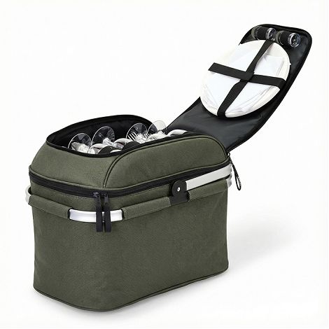  Panier pique-nique 4 personnes - Vert