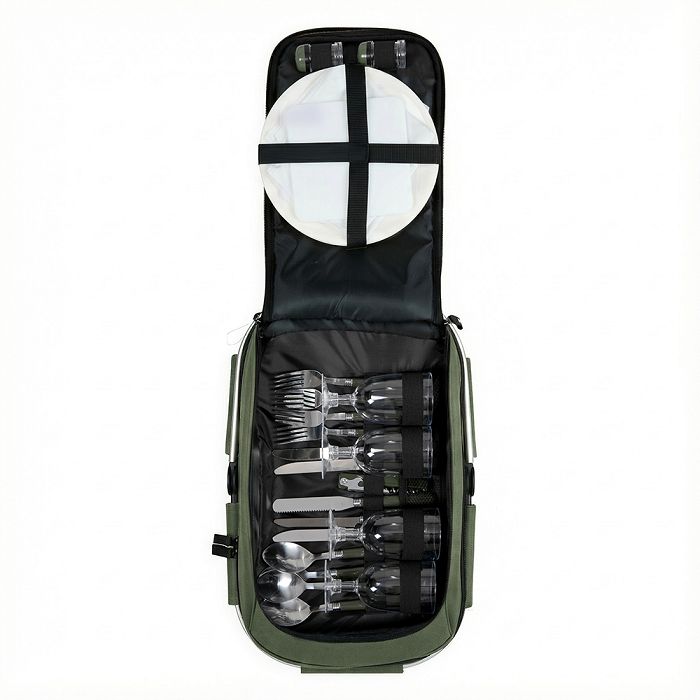  Panier pique-nique 4 personnes - Vert