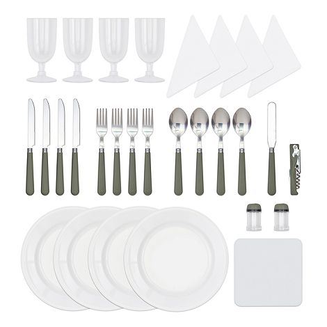  Panier pique-nique 4 personnes - Vert