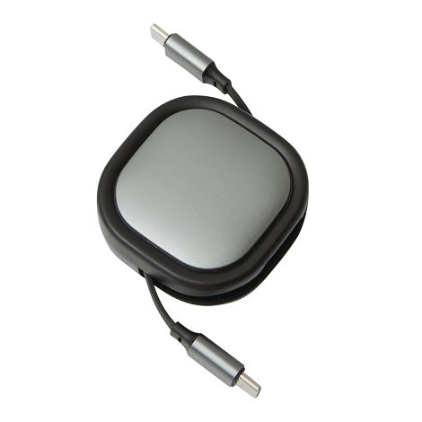  C2C - Câble de charge et de données, rétractable (longueur : env.