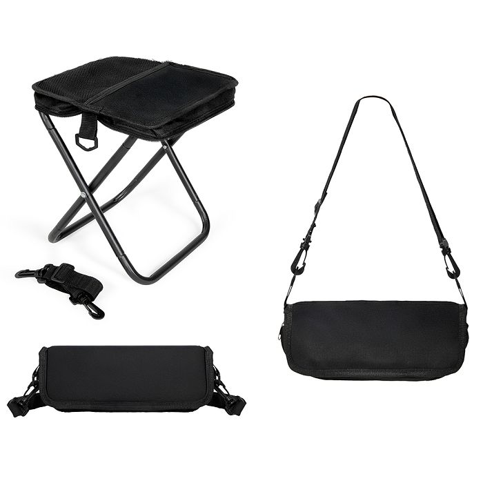  Chaise pliable portable - Noir