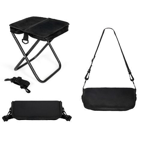  Chaise pliable portable - Noir