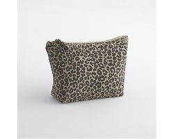 Pochette en toile imprimé léopard