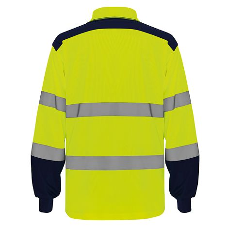  Polo bicolore manches longues haute visibilité
