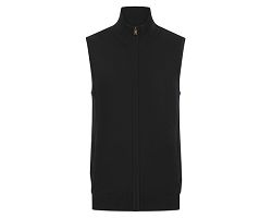 Pull zippé sans manches pour homme