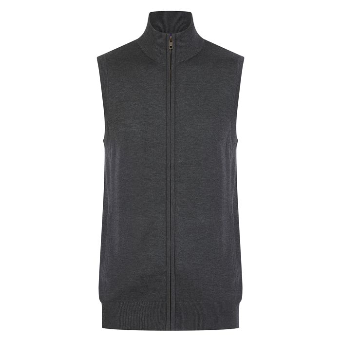  Pull zippé sans manches pour homme