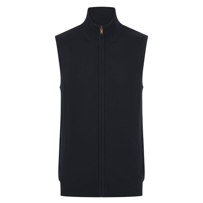  Pull zippé sans manches pour homme