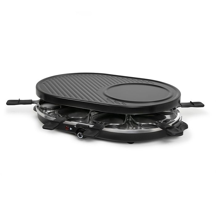  Raclette, Grill & Crêpière, 8 personnes - Noir