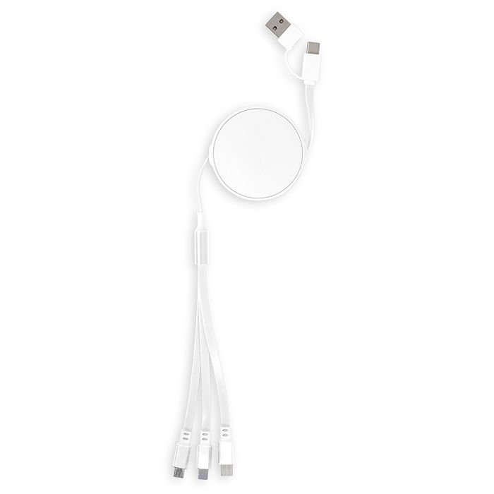  Câble rétractable - Blanc