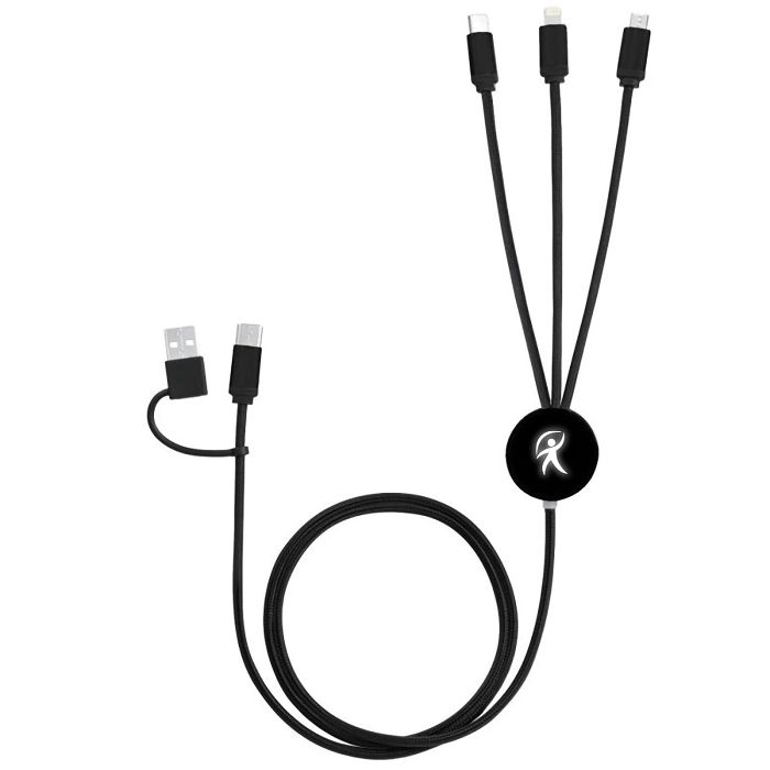  EKO - CABLE 5 EN 1 RECYCLÉ A CHARGE RAPIDE 20W POWER DELIVERY