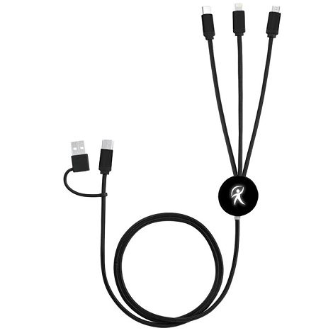  EKO - CABLE 5 EN 1 RECYCLÉ A CHARGE RAPIDE 20W POWER DELIVERY