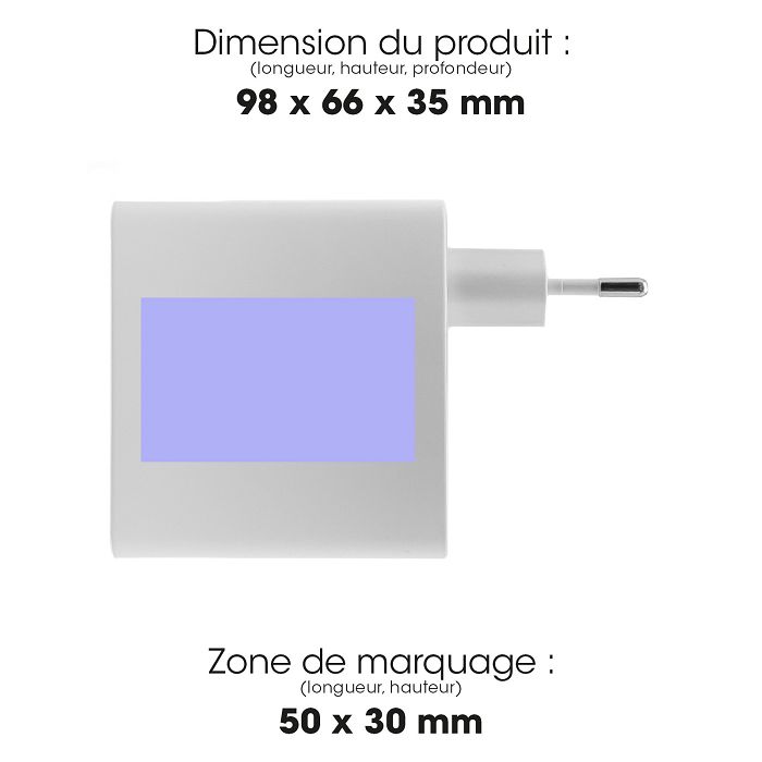 YORIYOI - CHARGEUR SECTEUR ECO 60W 6A POWER DELIVERY