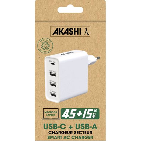  YORIYOI - CHARGEUR SECTEUR ECO 60W 6A POWER DELIVERY