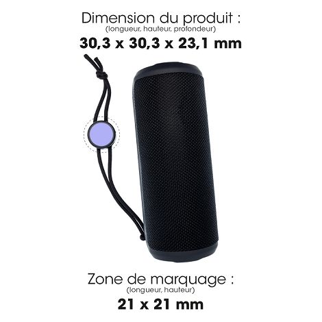  DAIKO - ENCEINTE ECO BLUETOOTH 10W NOIRE