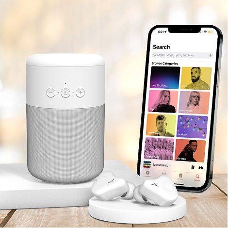  KANZEN - COMBO ÉCOUTEURS + ENCEINTE 5W SANS FIL