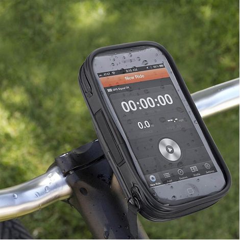  AME - SUPPORT VELO/MOTO/TROTINETTE ETANCHE POUR SMARTPHONE JUSQU’
