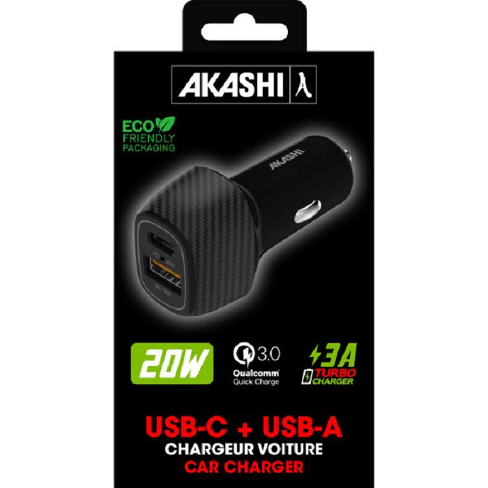  KEKU - CHARGEUR ALLUME CIGARE TURBO CAC USB TYPE-C 20W + USB-A QC