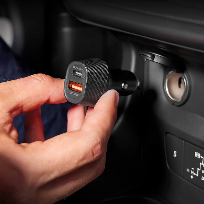  KEKU - CHARGEUR ALLUME CIGARE TURBO CAC USB TYPE-C 20W + USB-A QC