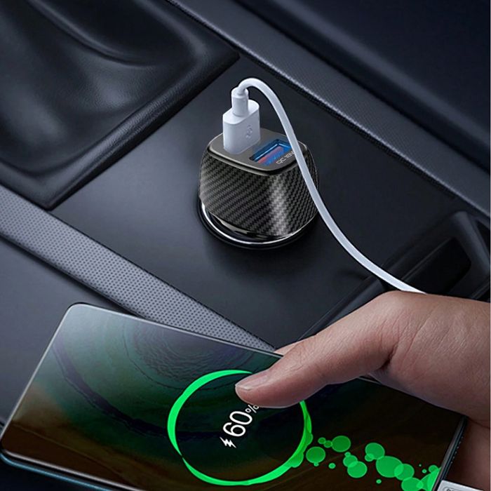  KEKU - CHARGEUR ALLUME CIGARE TURBO CAC USB TYPE-C 20W + USB-A QC