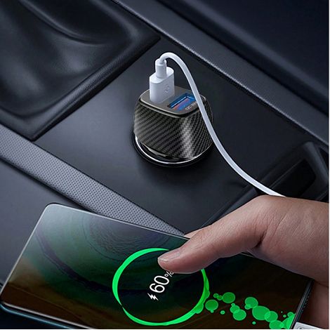  KEKU - CHARGEUR ALLUME CIGARE TURBO CAC USB TYPE-C 20W + USB-A QC