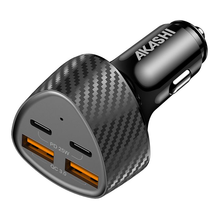 KURUMA - TURBO CHARGEUR ALLUME-CIGARE 50W 2X USB-C + 2X USB-A 3.4
