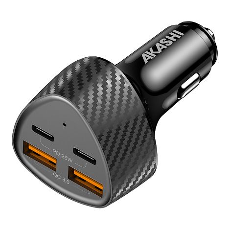  KURUMA - TURBO CHARGEUR ALLUME-CIGARE 50W 2X USB-C + 2X USB-A 3.4