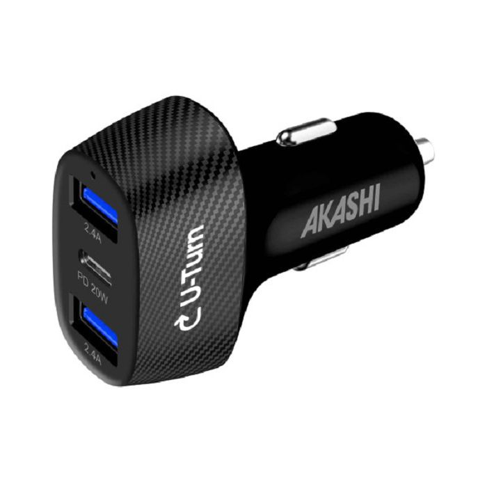  KURUMA - TURBO CHARGEUR ALLUME-CIGARE 50W 2X USB-C + 2X USB-A 3.4