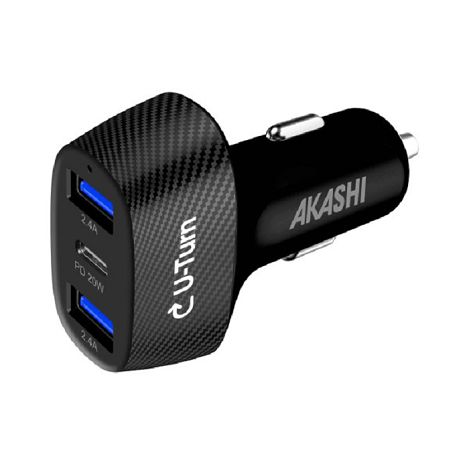  KURUMA - TURBO CHARGEUR ALLUME-CIGARE 50W 2X USB-C + 2X USB-A 3.4