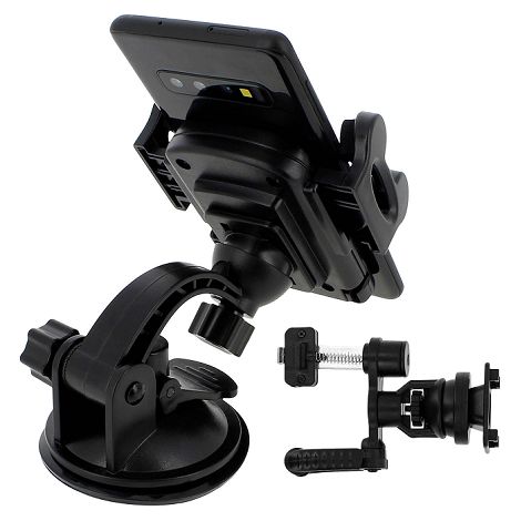  YUNIBA - SUPPORT VOITURE 3 EN 1 NOIR - POUR SMARTPHONE 6.9"