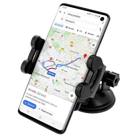  YUNIBA - SUPPORT VOITURE 3 EN 1 NOIR - POUR SMARTPHONE 6.9"