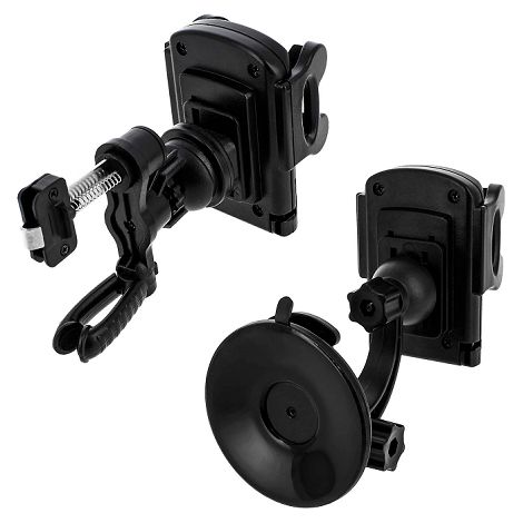  YUNIBA - SUPPORT VOITURE 3 EN 1 NOIR - POUR SMARTPHONE 6.9"