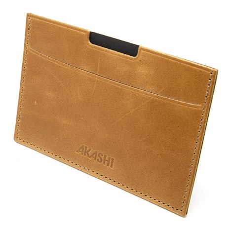  PORTE CARTE GRISE & DOCUMENTS EN CUIR VERITABLE MARRON CLAIR