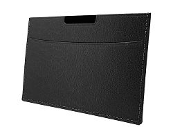 PORTE CARTE GRISE & DOCUMENTS EN SIMILI-CUIR NOIR GRAINE