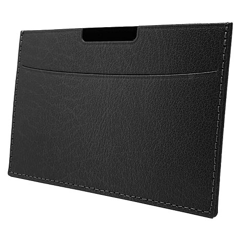  PORTE CARTE GRISE & DOCUMENTS EN SIMILI-CUIR NOIR GRAINE
