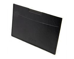 PORTE CARTE GRISE & DOCUMENTS EN SIMILI-CUIR LISSE NOIR