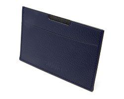 PORTE CARTE GRISE & DOCUMENTS CUIR RECYCLÉ BLEU MARINE