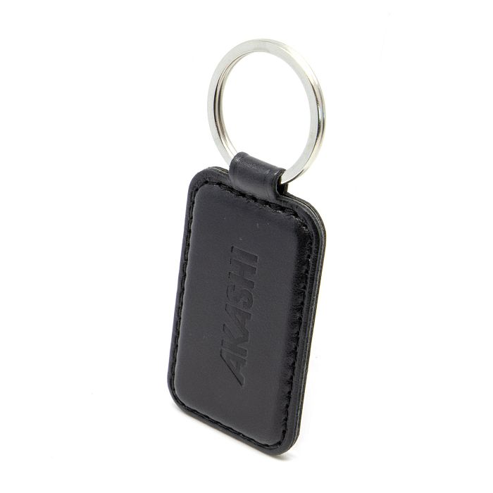  PORTE-CLE EN CUIR VERITABLE NOIR