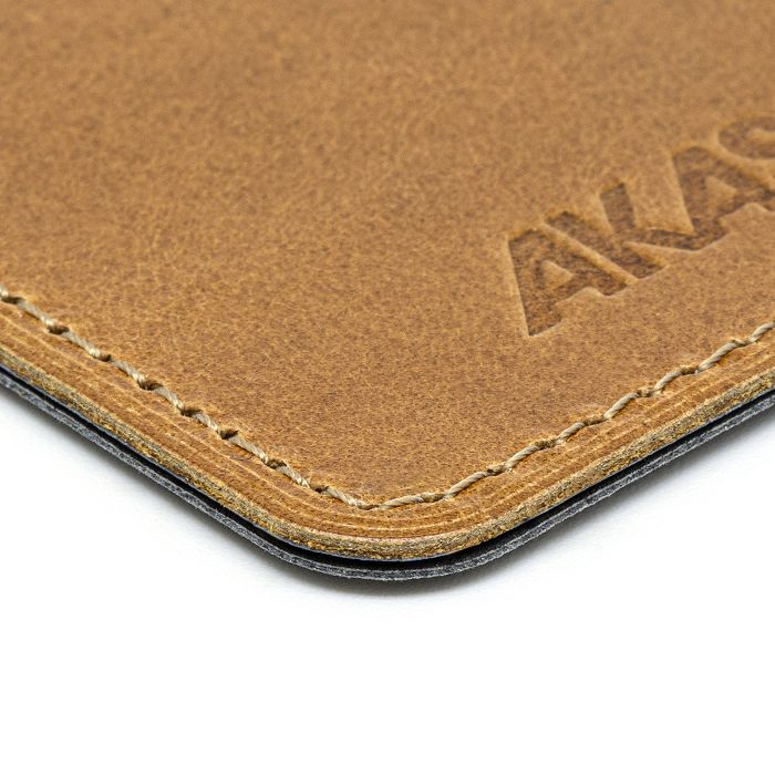  PORTE-CLE EN CUIR VERITABLE MARRON CLAIR