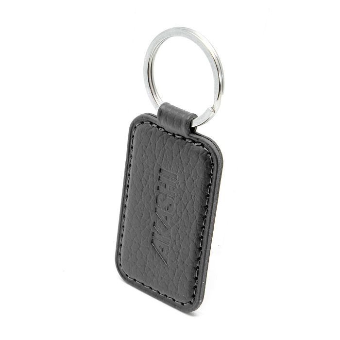  PORTE-CLE CUIR RECYCLÉ GRIS