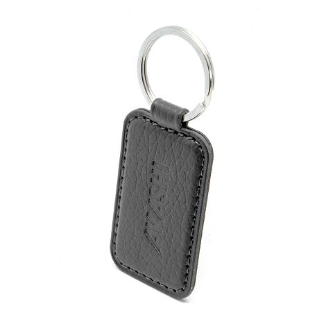  PORTE-CLE CUIR RECYCLÉ GRIS