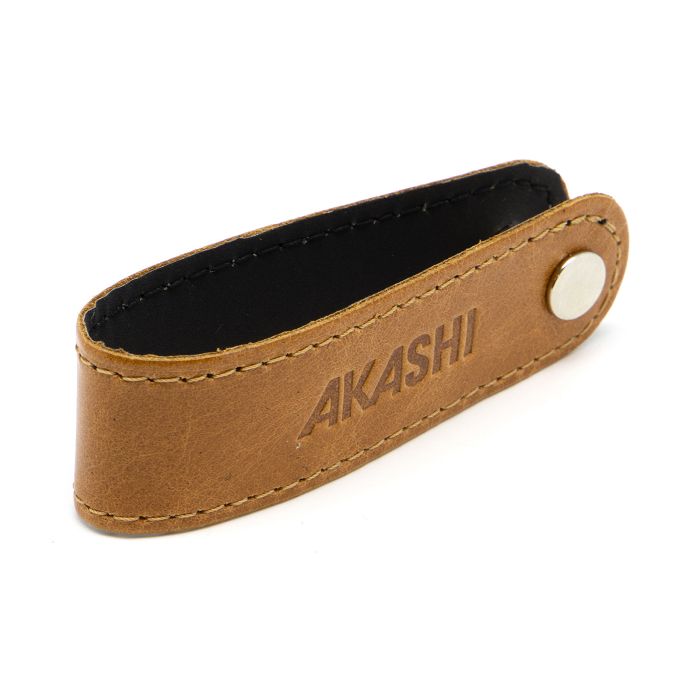  PORTE-CLE VIS EN CUIR VERITABLE MARRON CLAIR