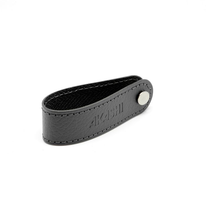  PORTE-CLE VIS CUIR RECYCLÉ GRIS