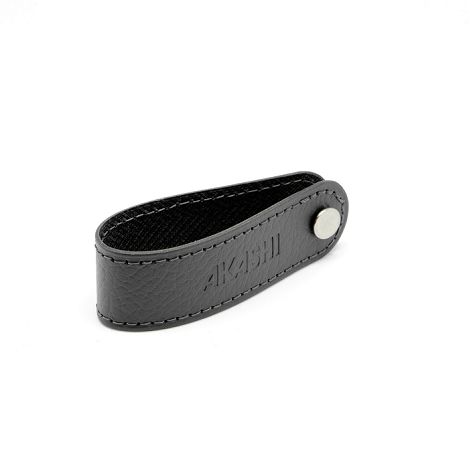  PORTE-CLE VIS CUIR RECYCLÉ GRIS