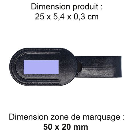  ETIQUETTE BAGAGE  EN CUIR VERITABLE NOIR