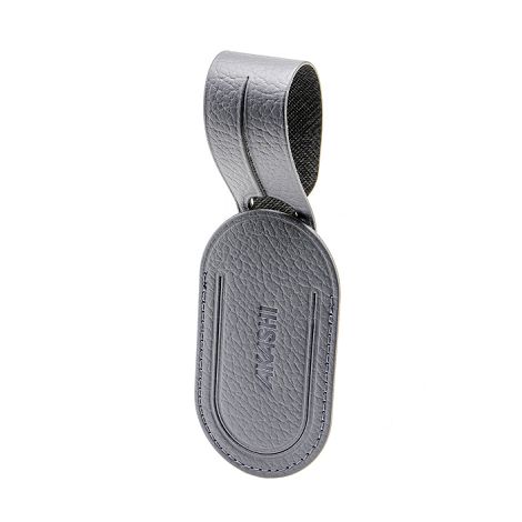  ETIQUETTE BAGAGE  CUIR RECYCLÉ GRIS