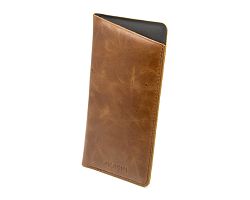 ETUI LUNETTES EN CUIR VERITABLE MARRON FONCE