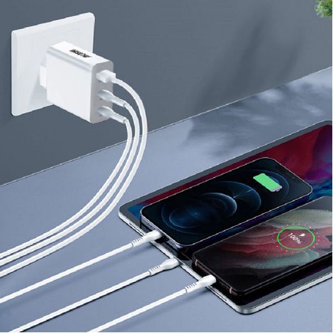  HIMAN - PACK CHARGEUR SECTEUR GAN 100W + CABLE TYPE-C 100W